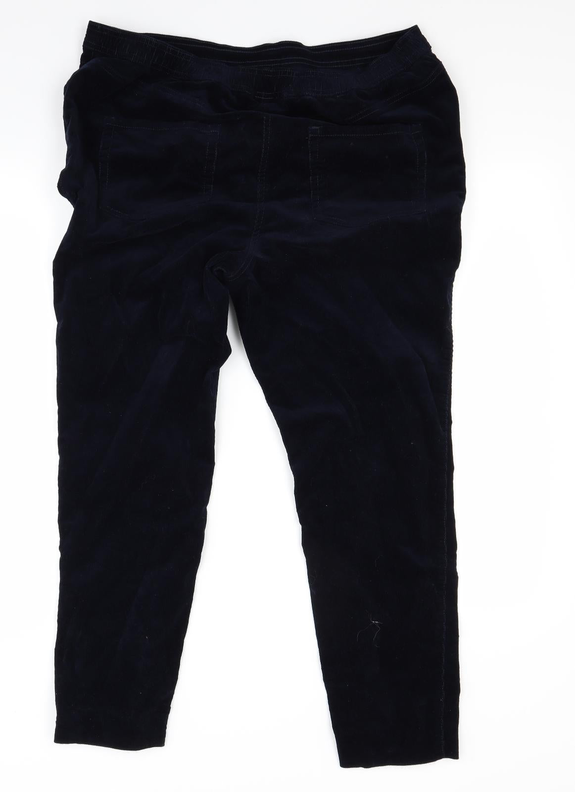 M&Co Womens Blue   Trousers  Size 18 L28 in