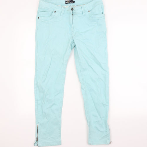 Heart & soul Womens Green  Denim Skinny Jeans Size 10 L27 in