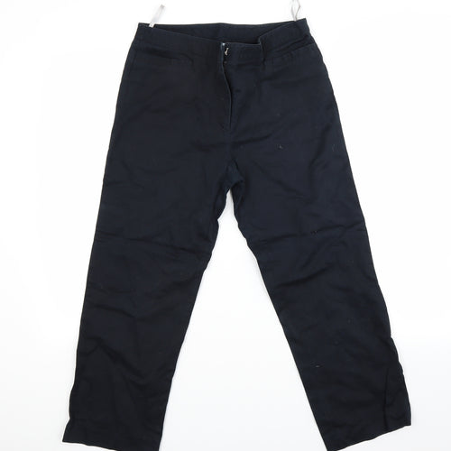Oasis Womens Blue   Capri Trousers Size 12 L23 in