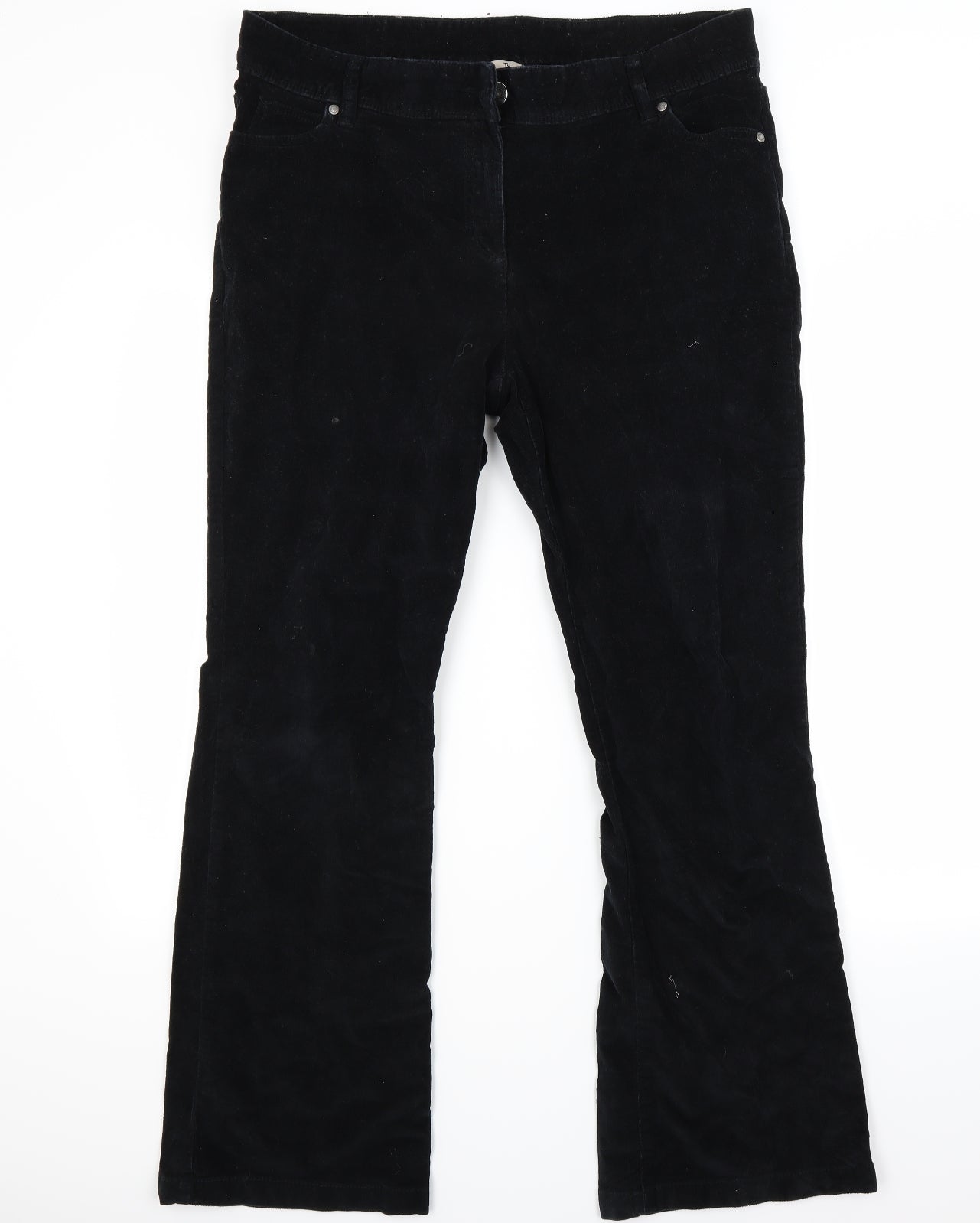 TU Womens Blue  Corduroy Bootcut Jeans Size 16 L29 in