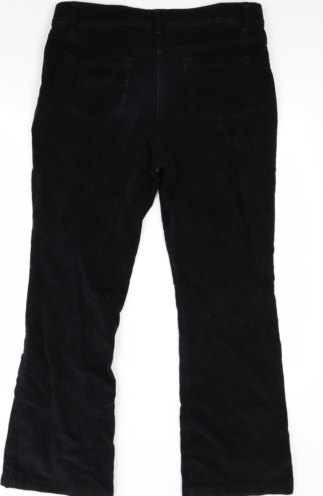 TU Womens Blue  Corduroy Bootcut Jeans Size 16 L29 in