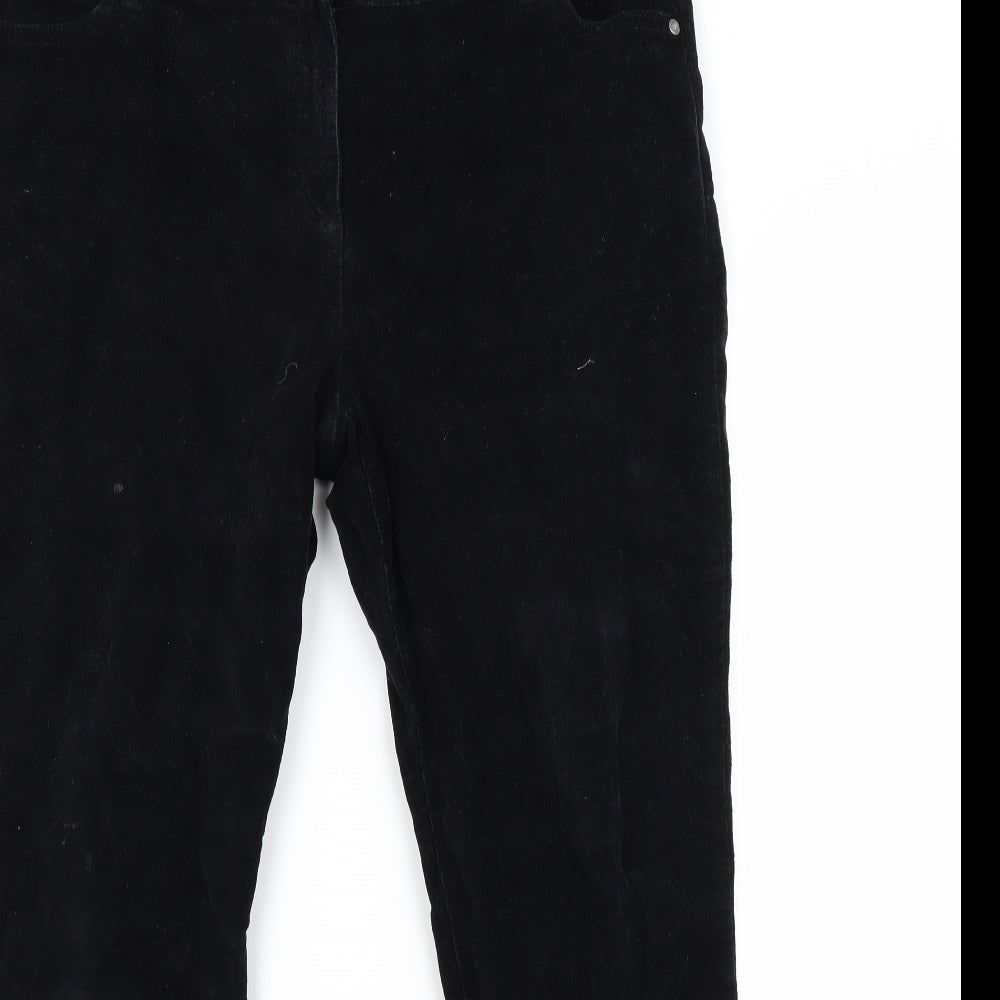 TU Womens Blue  Corduroy Bootcut Jeans Size 16 L29 in