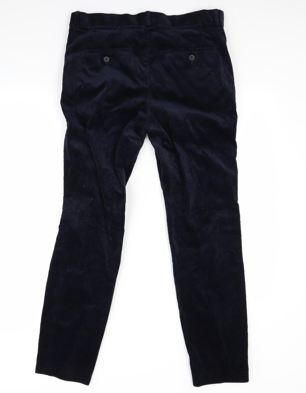 M&Co Mens Black   Trousers  Size 33 L31 in