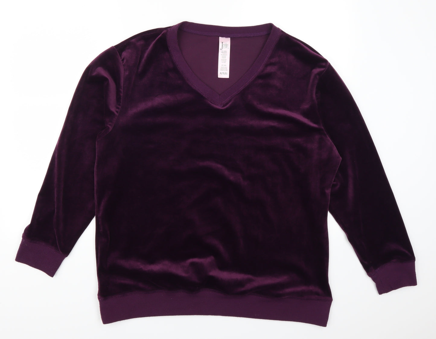 Jezebel Womens Purple   Pullover Sweatshirt Size XL