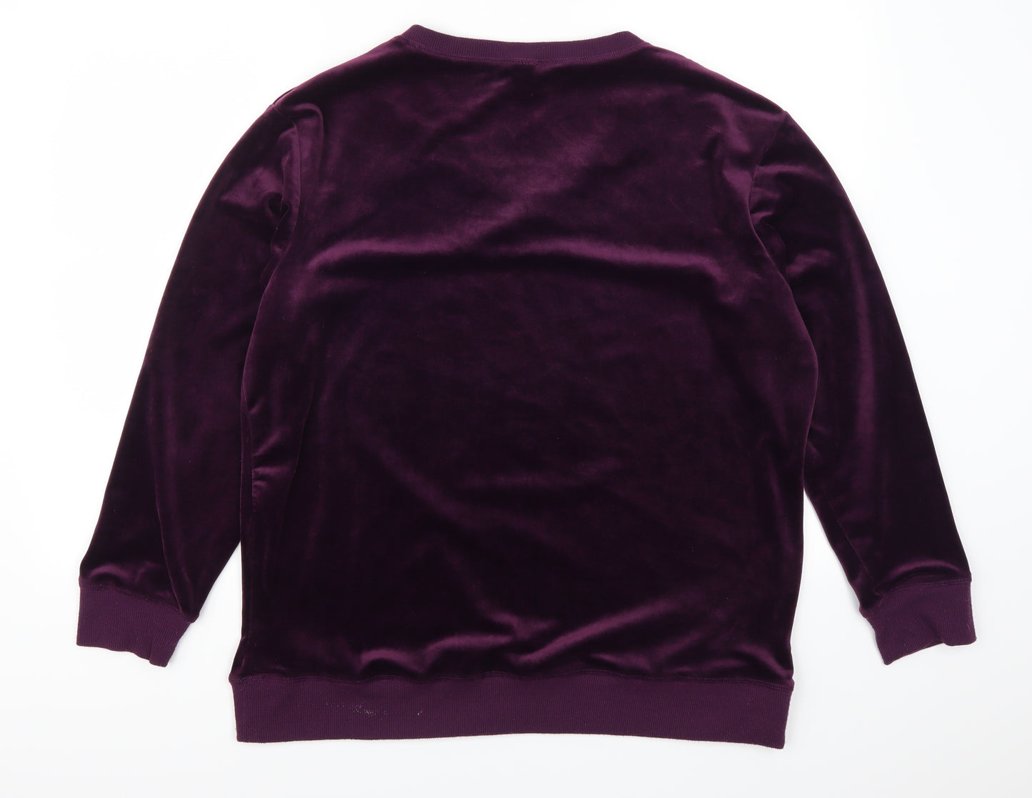 Jezebel Womens Purple   Pullover Sweatshirt Size XL