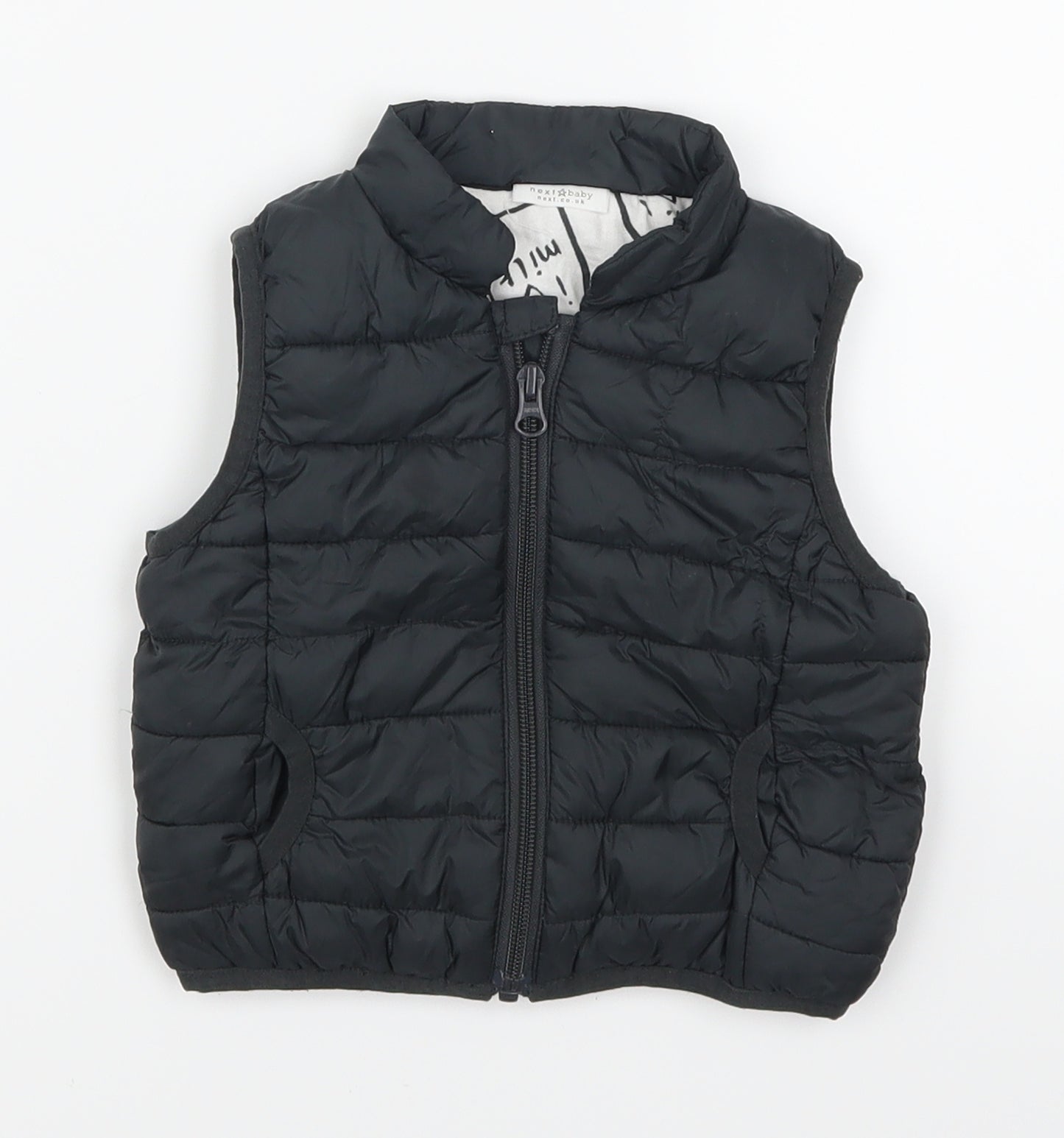 NEXT Boys Grey   Gilet Coat Size 6-9 Months