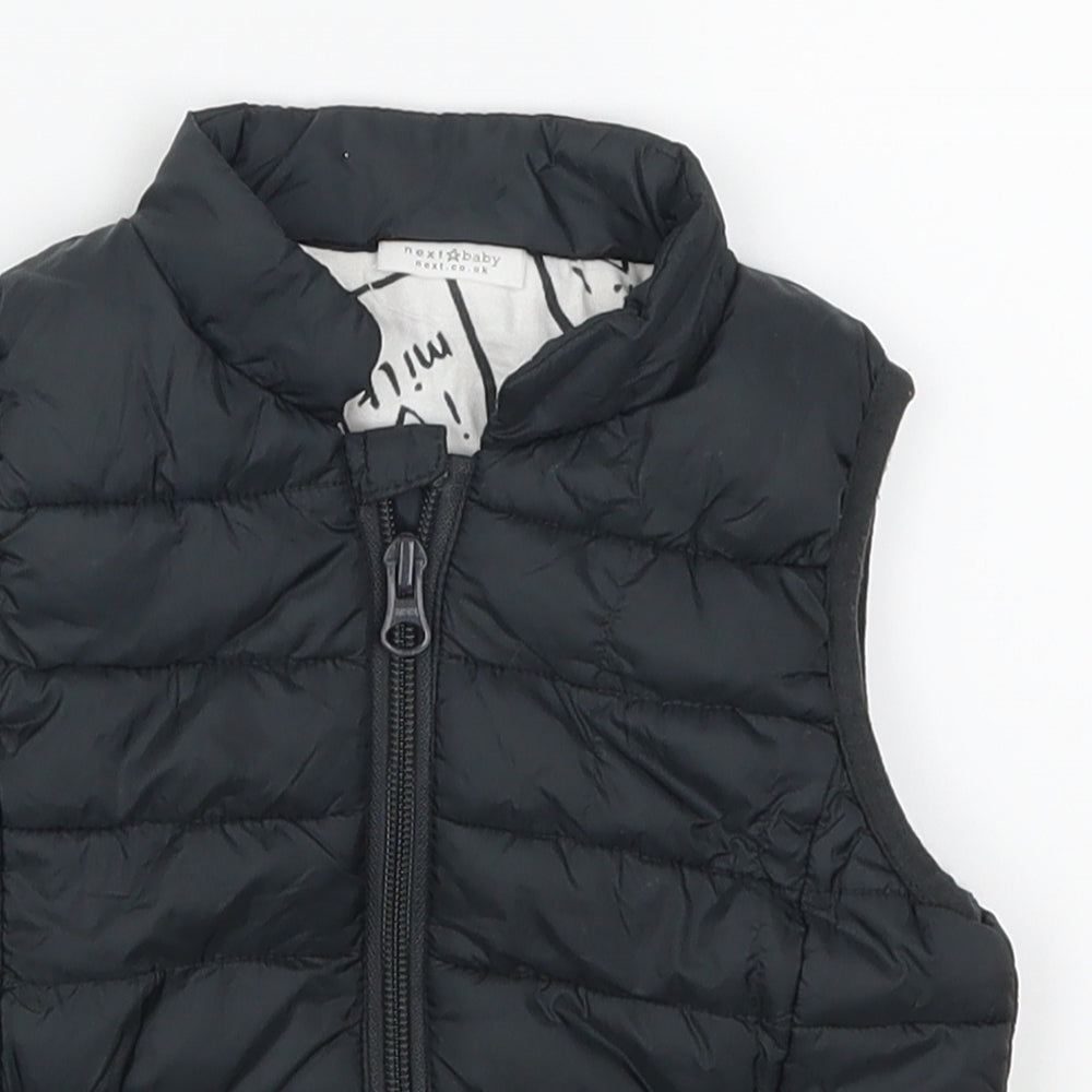 NEXT Boys Grey   Gilet Coat Size 6-9 Months