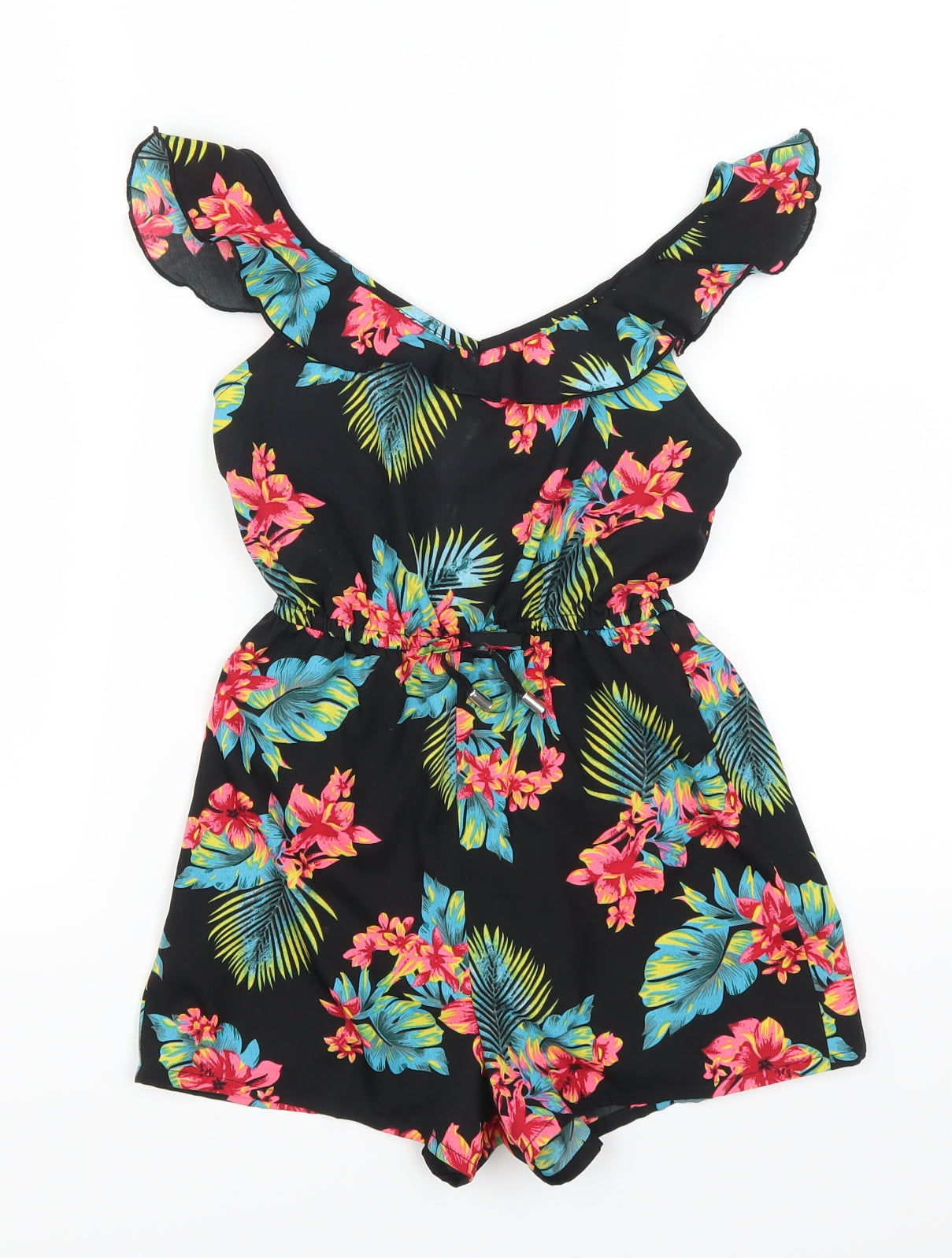 Primark Girls Multicoloured Fair Isle  Playsuit One-Piece Size 7-8 Years