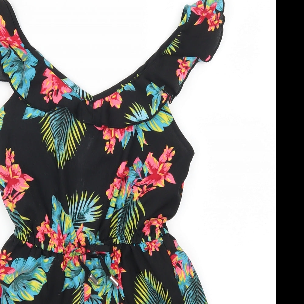 Primark Girls Multicoloured Fair Isle  Playsuit One-Piece Size 7-8 Years