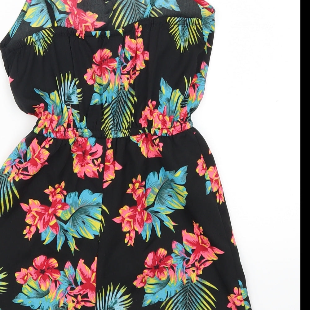 Primark Girls Multicoloured Fair Isle  Playsuit One-Piece Size 7-8 Years