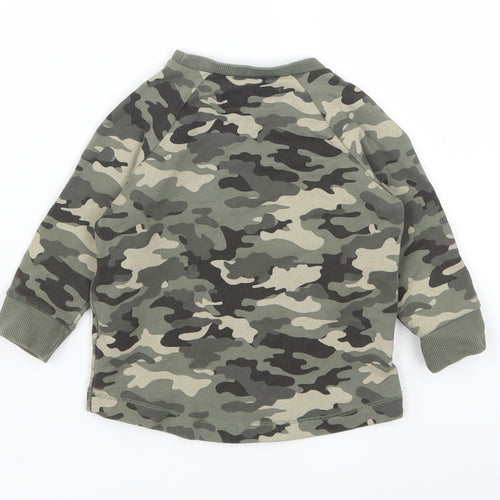 NEXT Boys Green Camouflage  Basic T-Shirt Size 6-9 Months