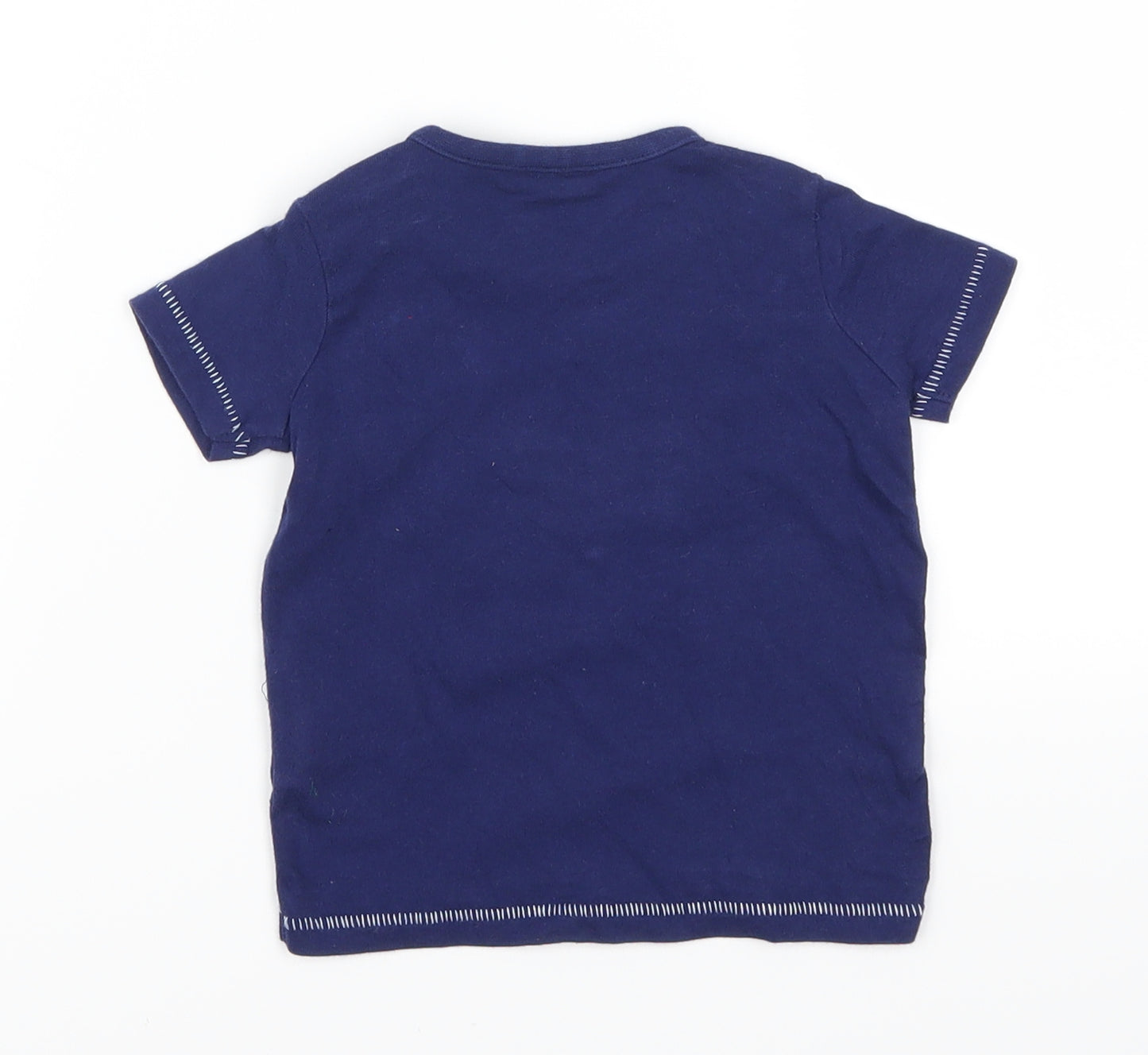NEXT Boys Blue   Basic T-Shirt Size 6-9 Months  - Tres Bon