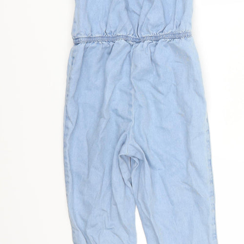 NEXT Girls Blue  Denim Jumpsuit One-Piece Size 6 Years