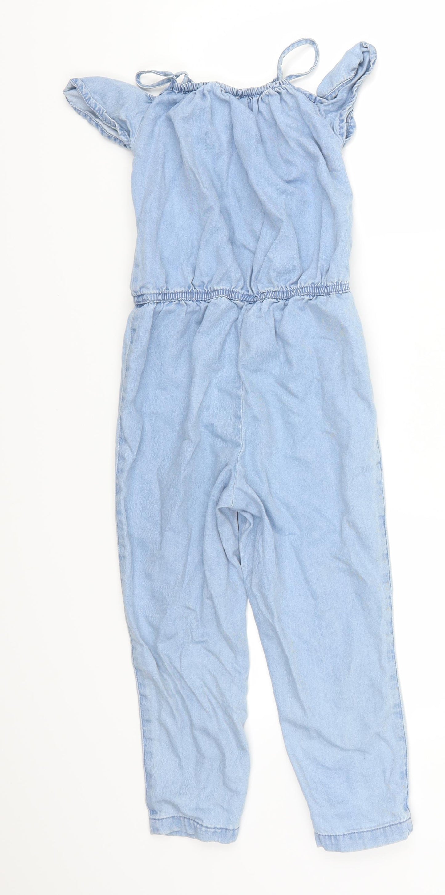 NEXT Girls Blue  Denim Jumpsuit One-Piece Size 6 Years
