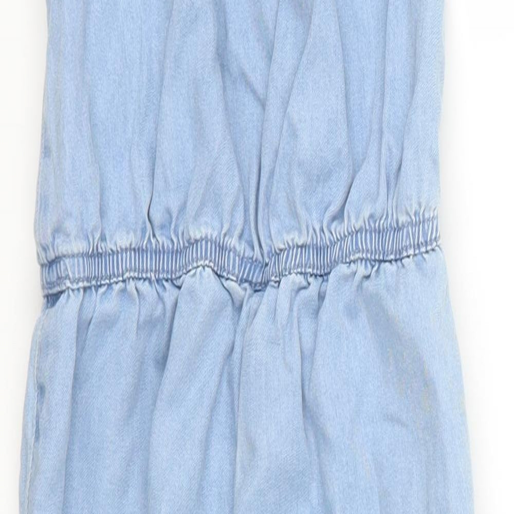 NEXT Girls Blue  Denim Jumpsuit One-Piece Size 6 Years