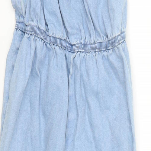 NEXT Girls Blue  Denim Jumpsuit One-Piece Size 6 Years