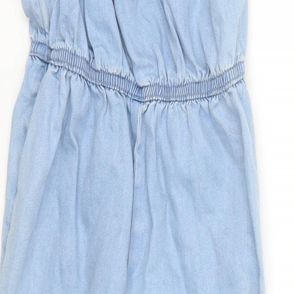 NEXT Girls Blue  Denim Jumpsuit One-Piece Size 6 Years
