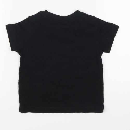 NEXT Boys Black   Basic T-Shirt Size 6-9 Months  - Rad Like Dad