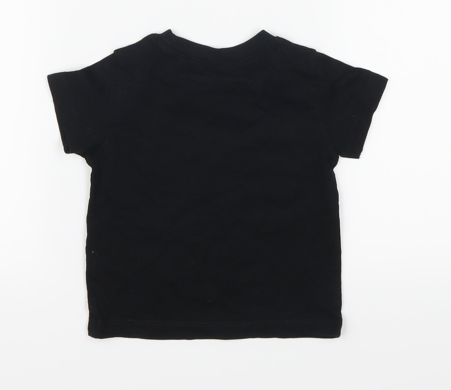 NEXT Boys Black   Basic T-Shirt Size 6-9 Months  - Rad Like Dad