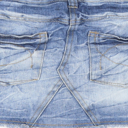 NEXT Girls Blue  Denim Mini Skirt Size 9 Years