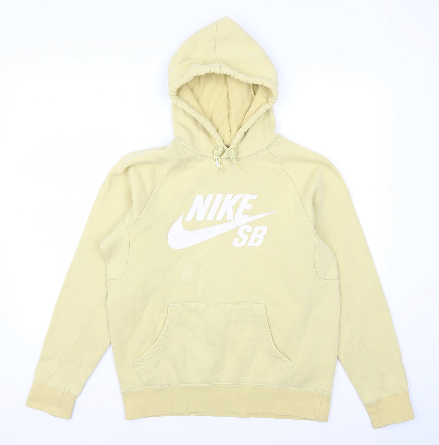 Nike Mens Yellow   Pullover Hoodie Size S