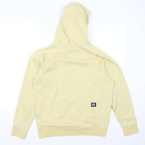 Nike Mens Yellow   Pullover Hoodie Size S