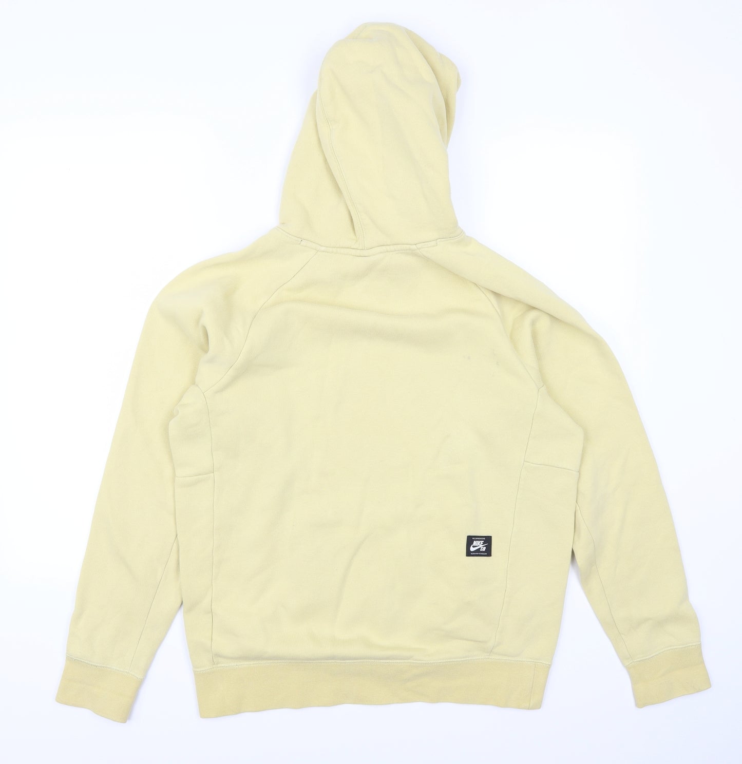 Nike Mens Yellow   Pullover Hoodie Size S