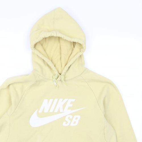 Nike Mens Yellow   Pullover Hoodie Size S