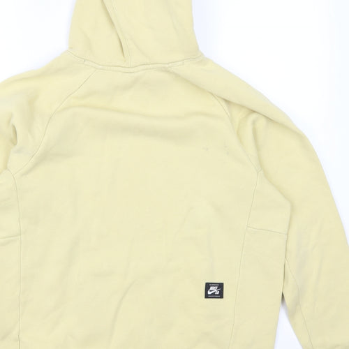 Nike Mens Yellow   Pullover Hoodie Size S