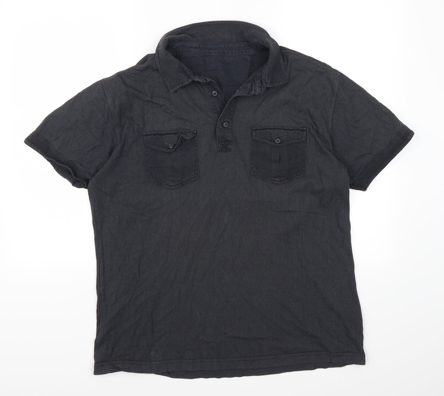 F&F Mens Blue    Polo Size L