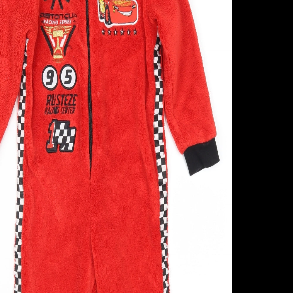 Tesco Boys Red Solid   Bodysuit Size 4-5 Years  - Disney Cars
