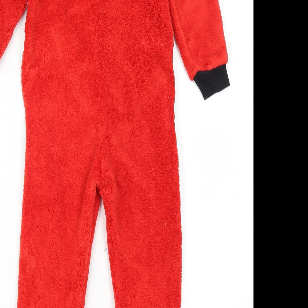 Tesco Boys Red Solid   Bodysuit Size 4-5 Years  - Disney Cars