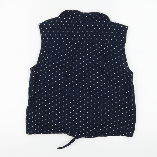 NEXT Girls Blue Geometric  Basic Button-Up Size 12 Years  - Stars