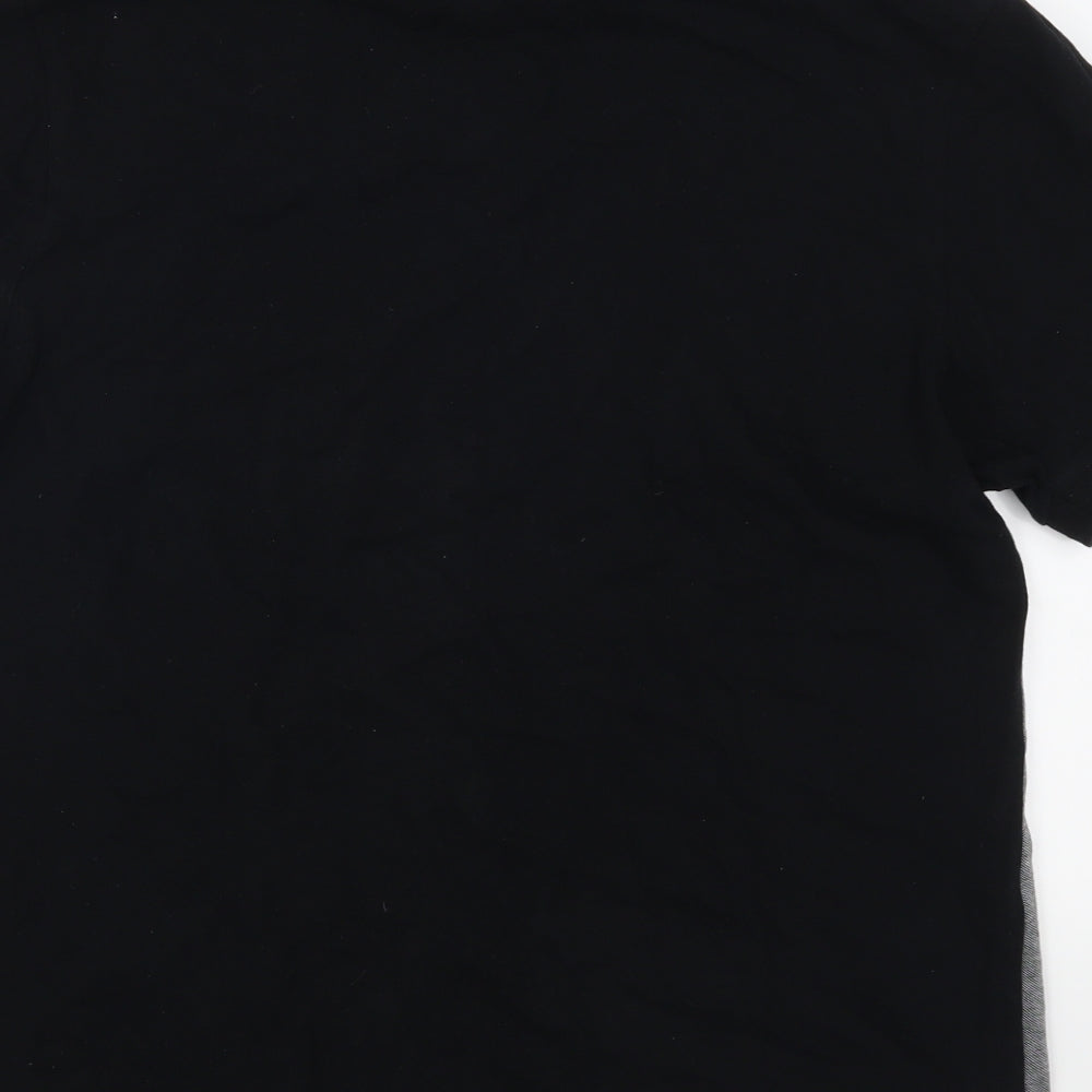 F&F Mens Grey Striped   Polo Size L