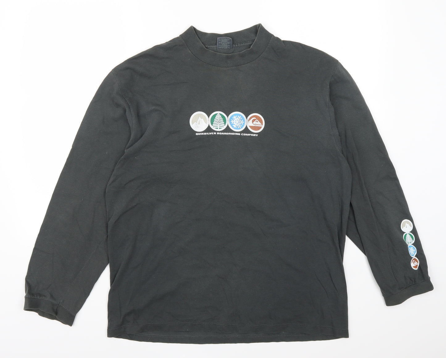 Quicksilver Mens Grey    T-Shirt Size M