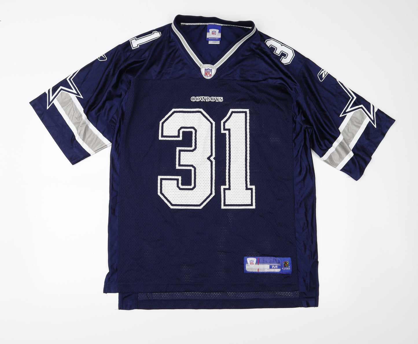 Reebok Mens Blue   Basic T-Shirt Size M  - Dallas Cowboys R. Williams
