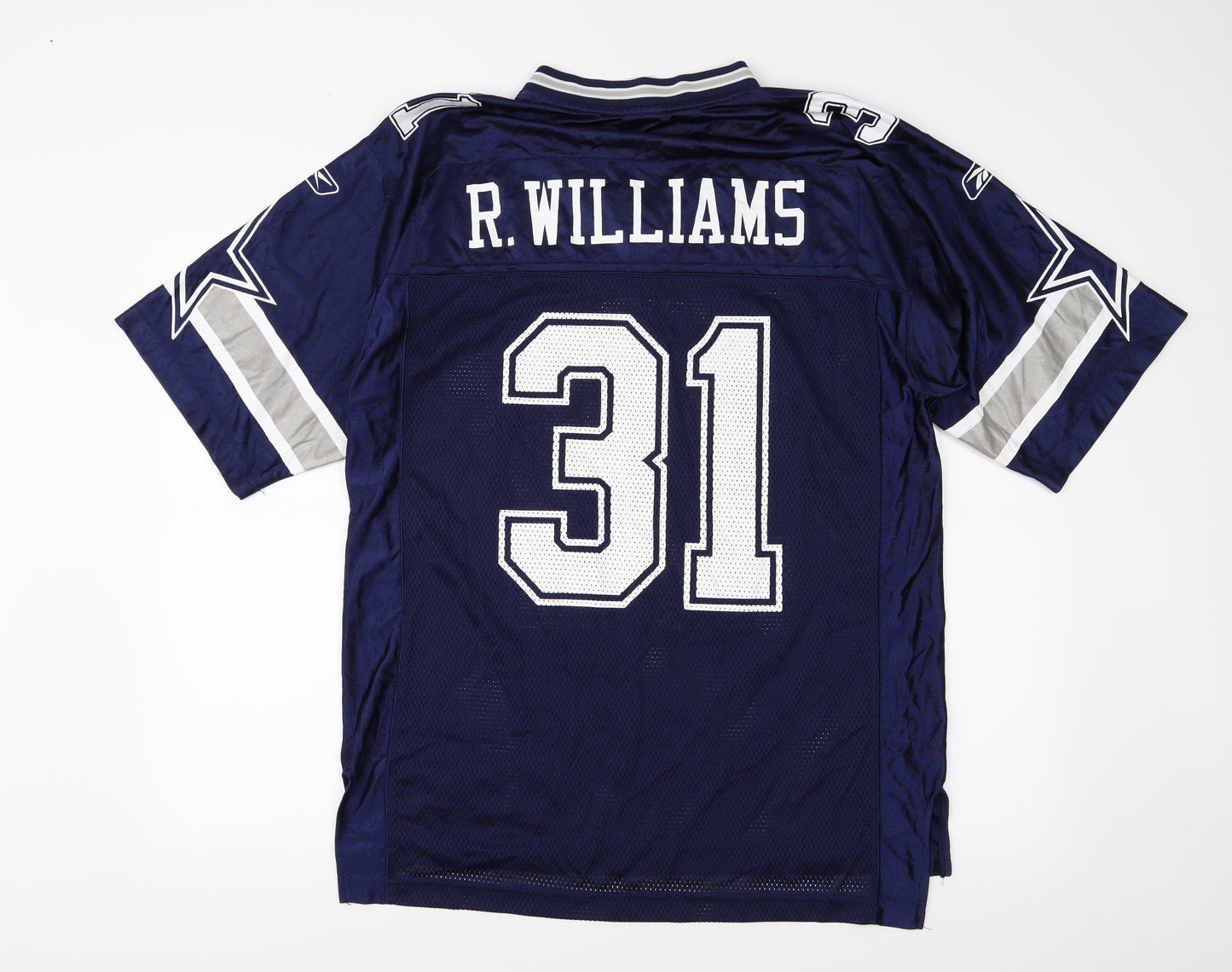 Reebok Mens Blue   Basic T-Shirt Size M  - Dallas Cowboys R. Williams