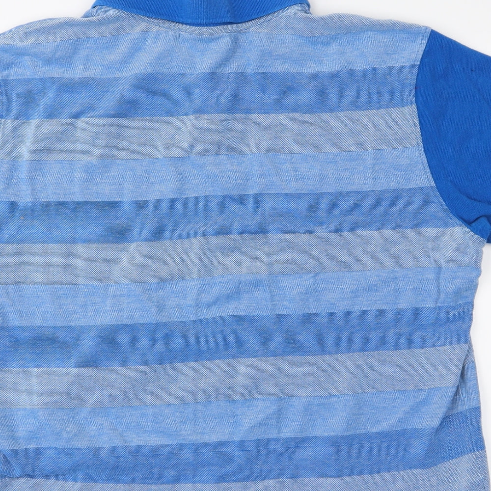 McKenzie Mens Blue Spotted   Polo Size XL