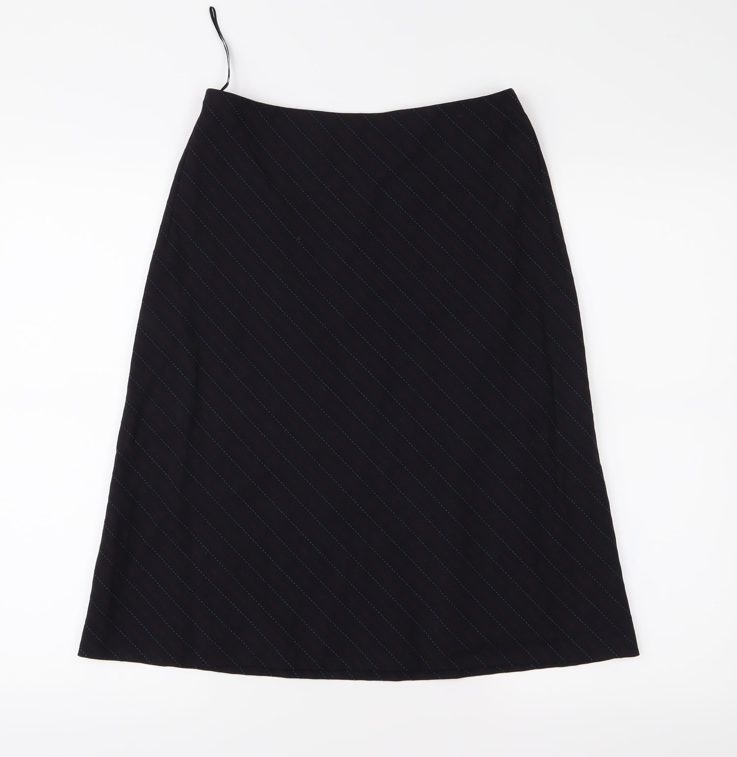 Jesire Womens Blue Striped  A-Line Skirt Size 6