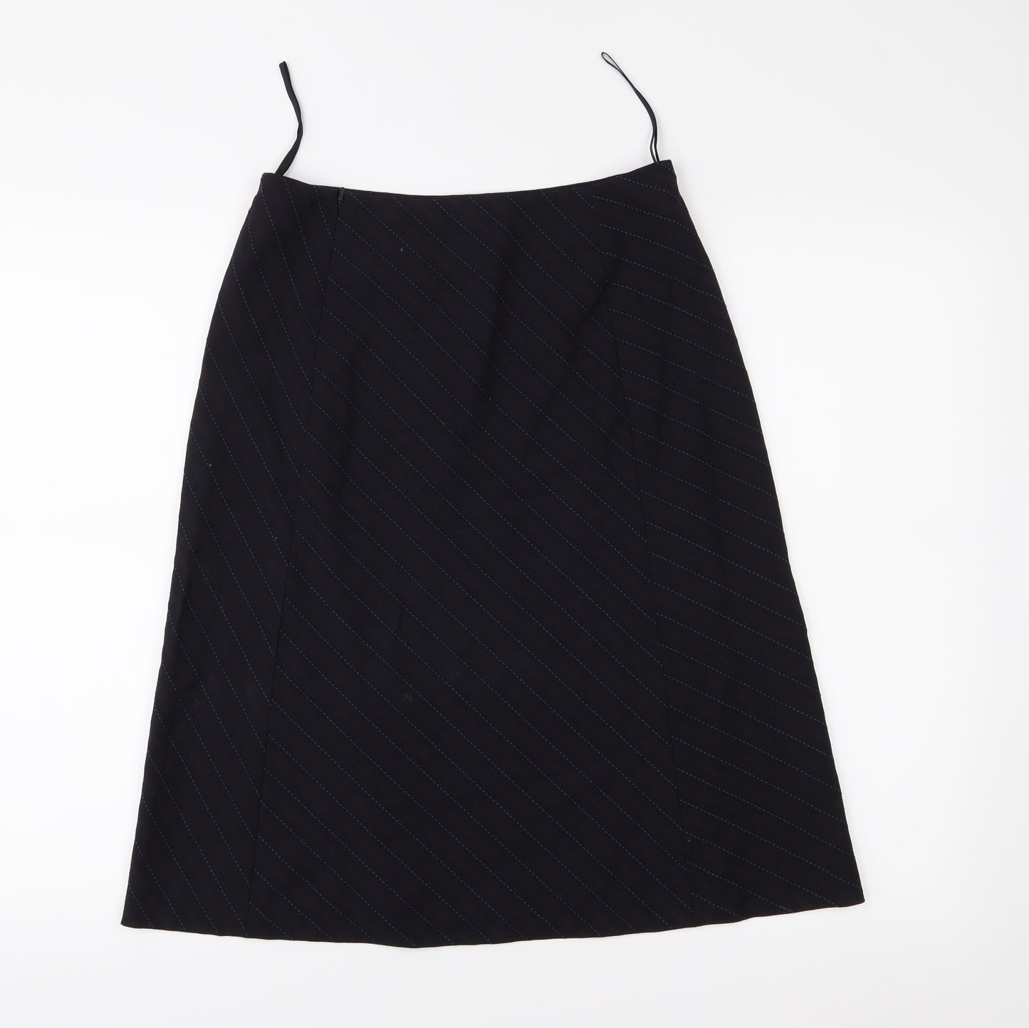 Jesire Womens Blue Striped  A-Line Skirt Size 6