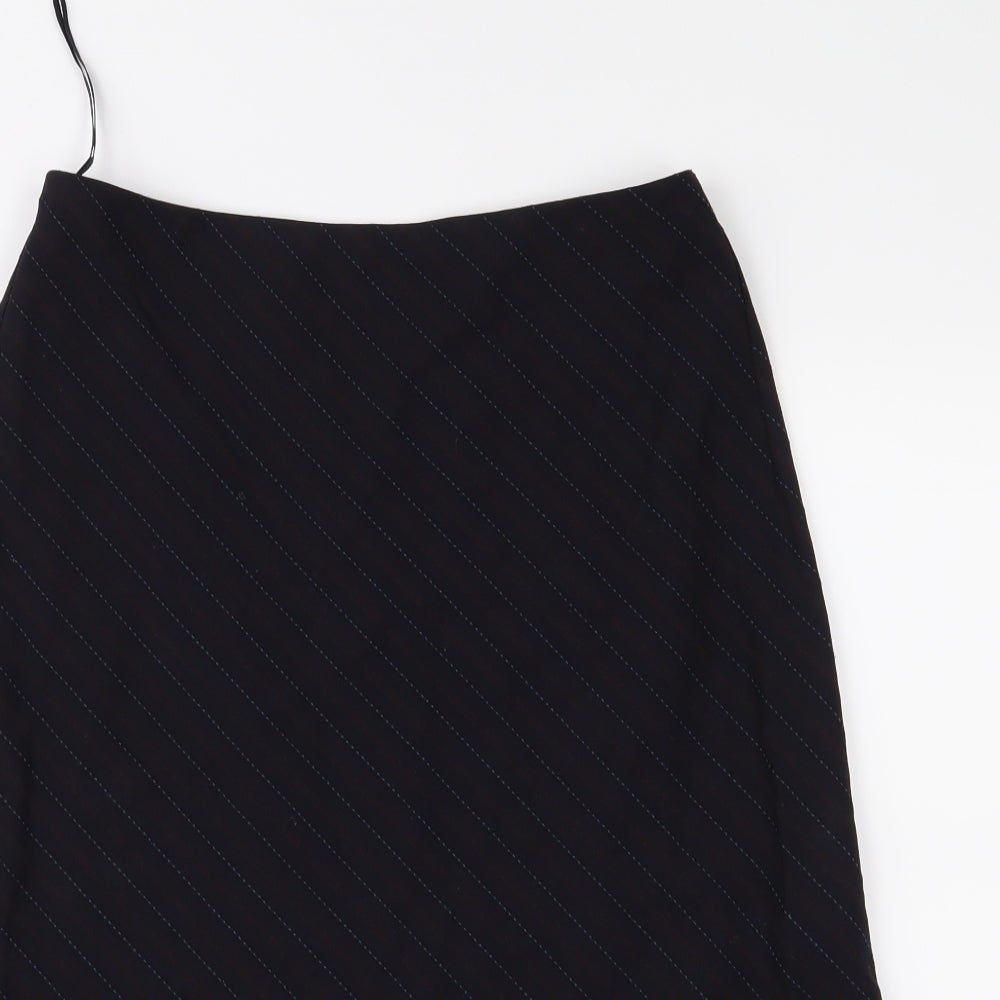 Jesire Womens Blue Striped  A-Line Skirt Size 6