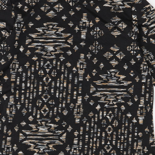 H&M Womens Black Geometric  Basic Blouse Size S