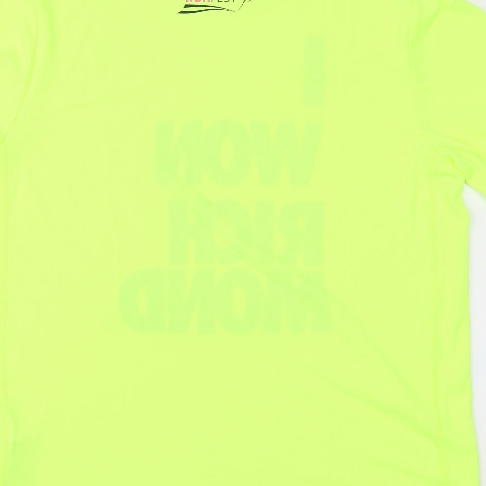 Nike Mens Green   Basic T-Shirt Size M  - Dri Fit