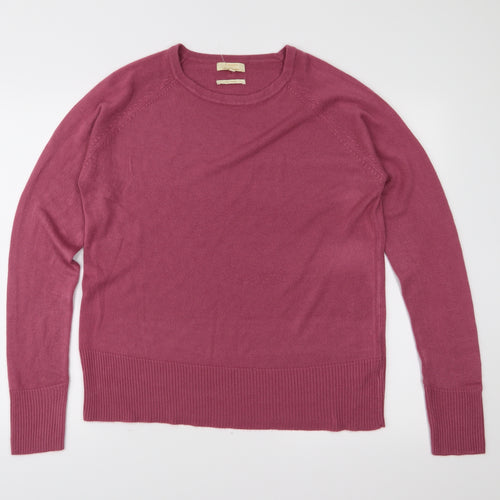 Sarah Hamilton Womens Pink  Knit Pullover Jumper Size L