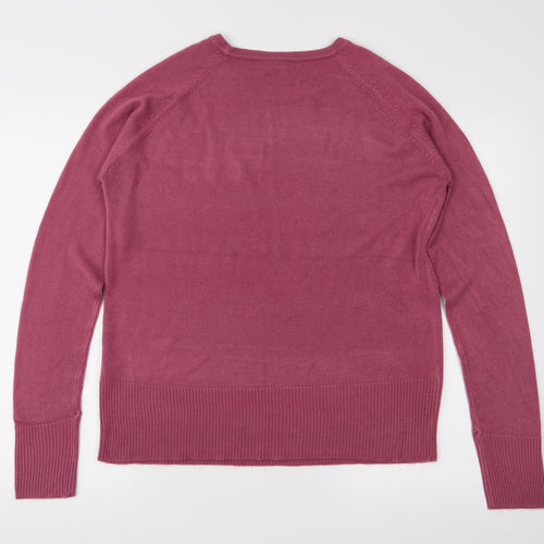 Sarah Hamilton Womens Pink  Knit Pullover Jumper Size L