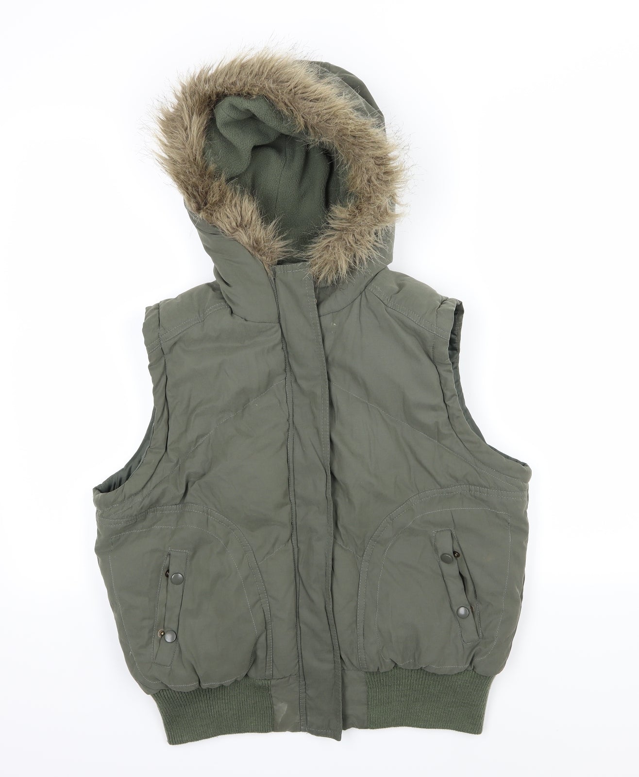 Dorothy Perkins Womens Green   Gilet Jacket Size 14