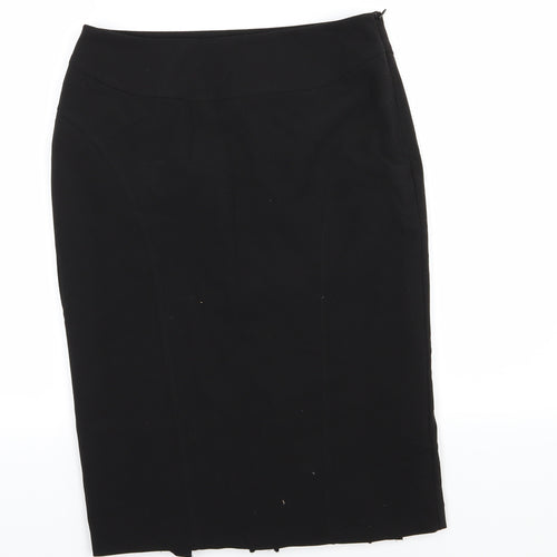 Oli Womens Black  Rayon Straight & Pencil Skirt Size 8