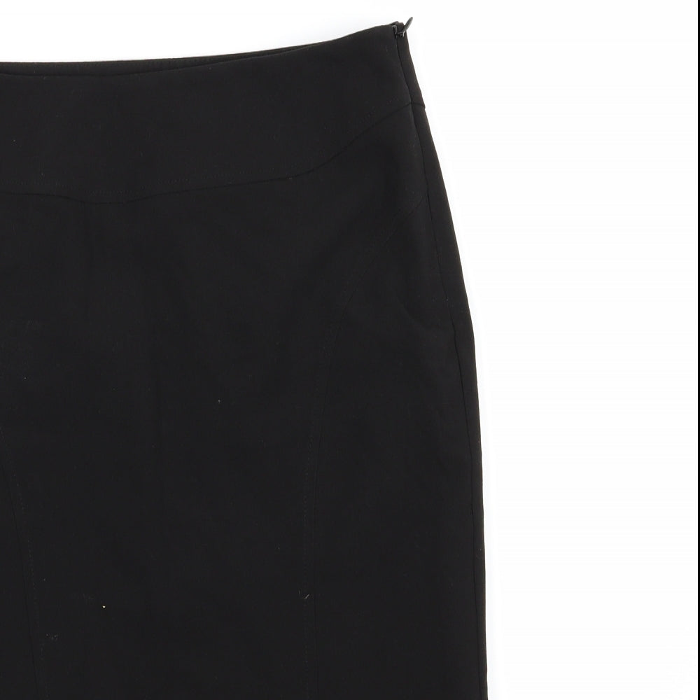 Oli Womens Black  Rayon Straight & Pencil Skirt Size 8