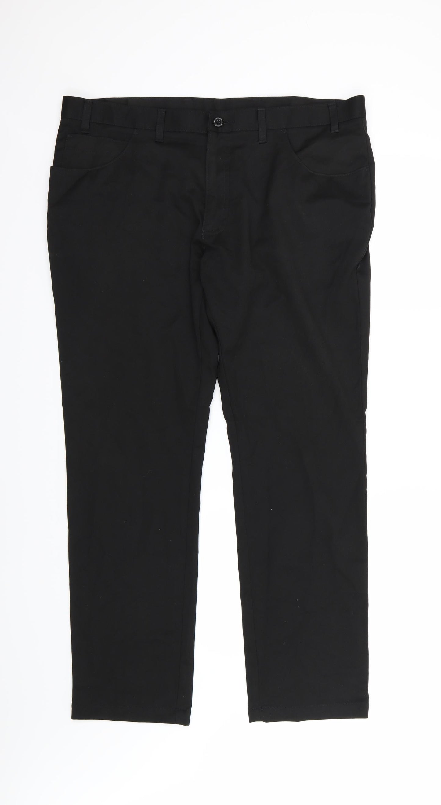 NEXT Mens Black  Rayon Trousers  Size 38 L31 in
