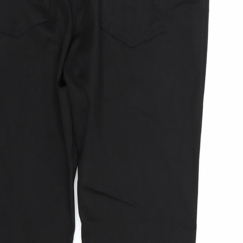 NEXT Mens Black  Rayon Trousers  Size 38 L31 in